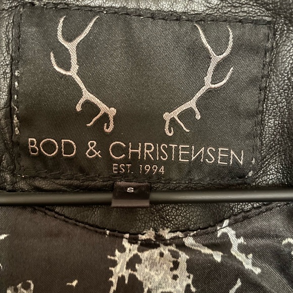 Bod & Christensen black leather jacket. Women’s size medium. - Picture 3 of 3